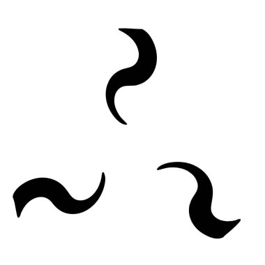 Radyal ışınlar, ışınlar sarmal, girdap, girdap ve girdap şeklinde element