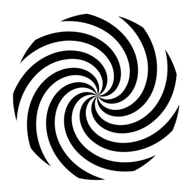 Radyal ışınlar, ışınlar sarmal, girdap, girdap ve girdap şeklinde element