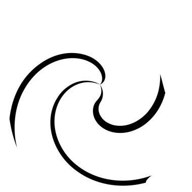 Radyal ışınlar, ışınlar sarmal, girdap, girdap ve girdap şeklinde element