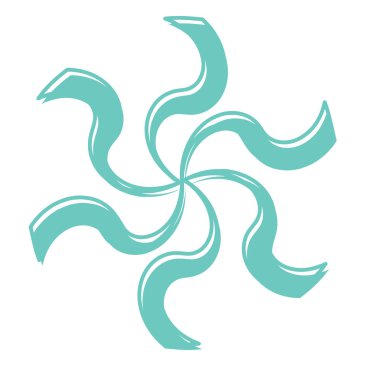 Radyal ışınlar, ışınlar sarmal, girdap, girdap ve girdap şeklinde element