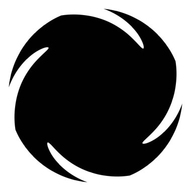 Sarmal, girdap, sarmal element. Kasırga şekil vektör çizimi