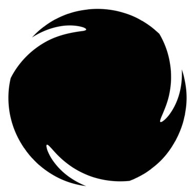 Sarmal, girdap, sarmal element. Kasırga şekil vektör çizimi