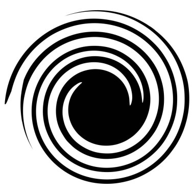 Sarmal, girdap, sarmal element. Kasırga şekil vektör çizimi