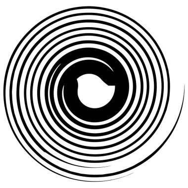 Sarmal, girdap, sarmal element. Kasırga şekil vektör çizimi