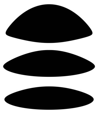 Basit soyut bozulma, deforme olmuş geometrik şekiller