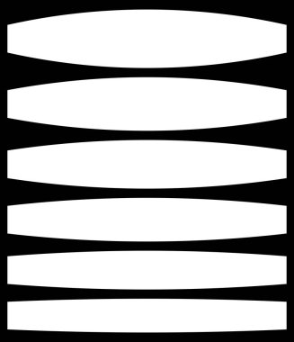 Basit soyut bozulma, deforme olmuş geometrik şekiller
