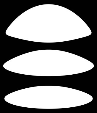 Basit soyut bozulma, deforme olmuş geometrik şekiller