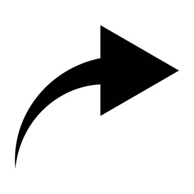 Eğri dairesel, yay ok, işaretçi şekilli element vektör illüstrasyonu