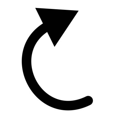 Eğri dairesel, yay ok, işaretçi şekilli element vektör illüstrasyonu