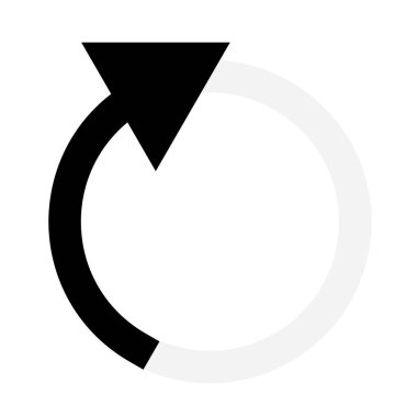 Eğri dairesel, yay ok, işaretçi şekilli element vektör illüstrasyonu