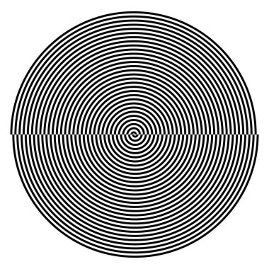 Spiral, girdap, dönme şekli element vektör illüstrasyonu