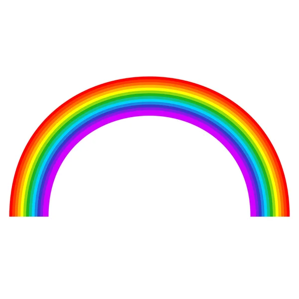 Rainbow Graphic Element Shape Vector Illustration — Image vectorielle