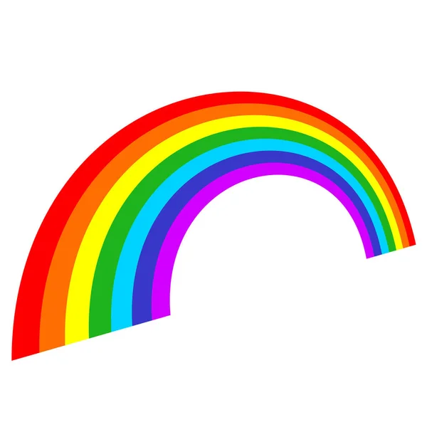 Regenboog Grafisch Element Vorm Vector Illustratie — Stockvector