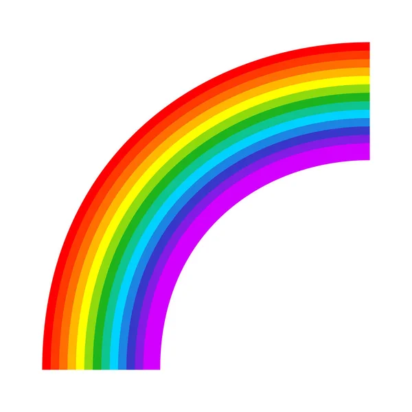 Rainbow Graphic Element Shape Vector Illustration — Stock Vector