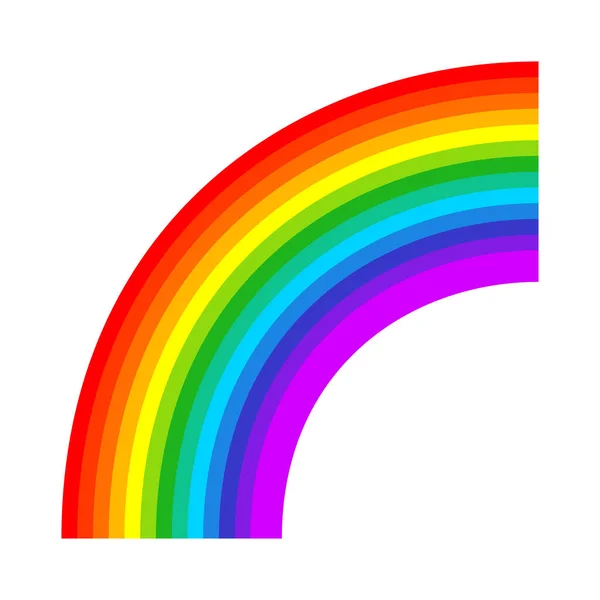 Rainbow Grafiskt Element Form Vektor Illustration — Stock vektor
