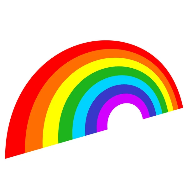 Regenboog Grafisch Element Vorm Vector Illustratie — Stockvector