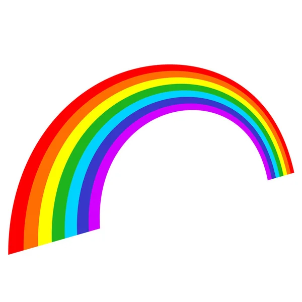 Regenboog Grafisch Element Vorm Vector Illustratie — Stockvector