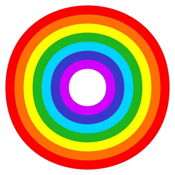 Rainbow Graphic Element Shape Vector Illustration — Image vectorielle