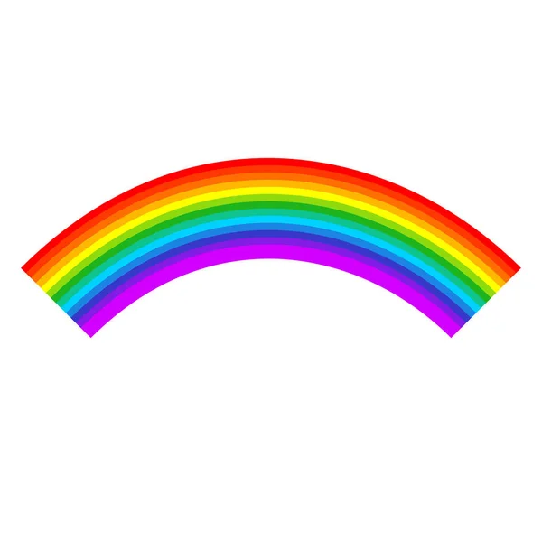 Rainbow Graphic Element Shape Vector Illustration — Stock Vector