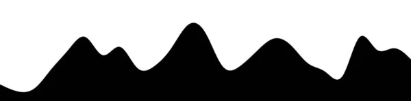 Heuvelachtige Hobbelige Bergvorm Achtergrond Vector Voorraad Vector Illustratie Clip Art — Stockvector