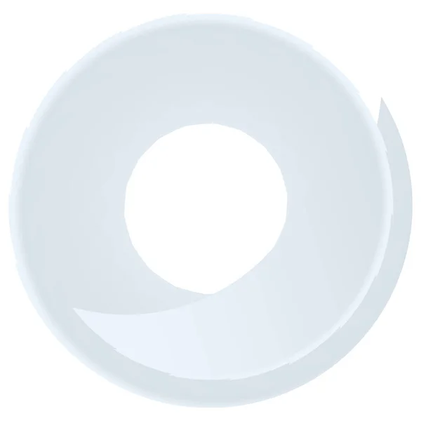 Segmenterad Spiral Virvlande Glänsande Och Blank Cirkel Cirkulär Form Element — Stock vektor