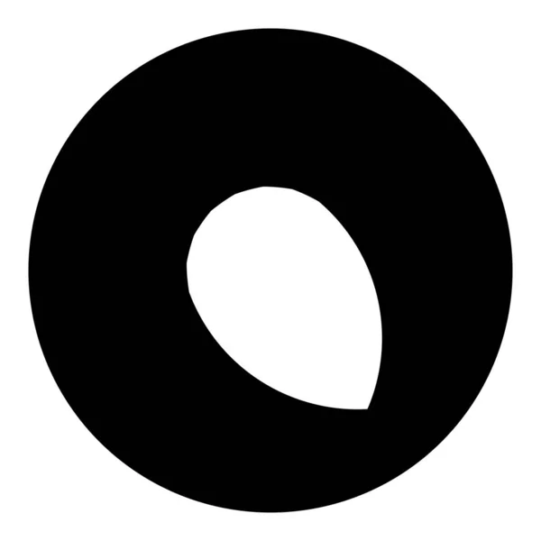 Segmenterad Spiral Virvlande Glänsande Och Blank Cirkel Cirkulär Form Element — Stock vektor