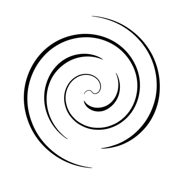 Radial Rays Beams Spiral Swirl Twirl Swirl Shape Element — Image vectorielle