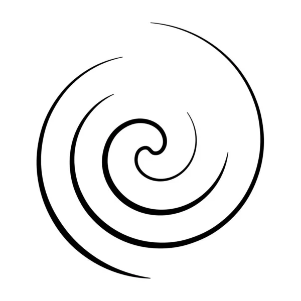 Radial Rays Beams Spiral Swirl Twirl Swirl Shape Element — Image vectorielle