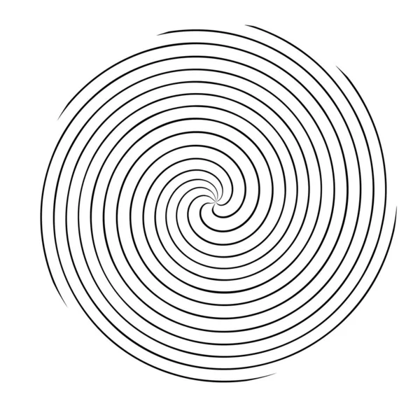 Radialstrahlen Strahlen Spirale Wirbel Wirbel Und Wirbel Form Element — Stockvektor