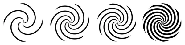 Радиальные Лучи Лучи Спиральные Вихревые Вращающиеся Завихряющиеся Элементы Формы Векторная — стоковый вектор