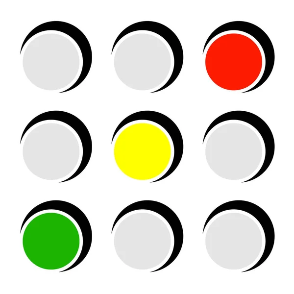 Traffic Light Traffic Lamp Stop Light Icon Clip Art — Archivo Imágenes Vectoriales