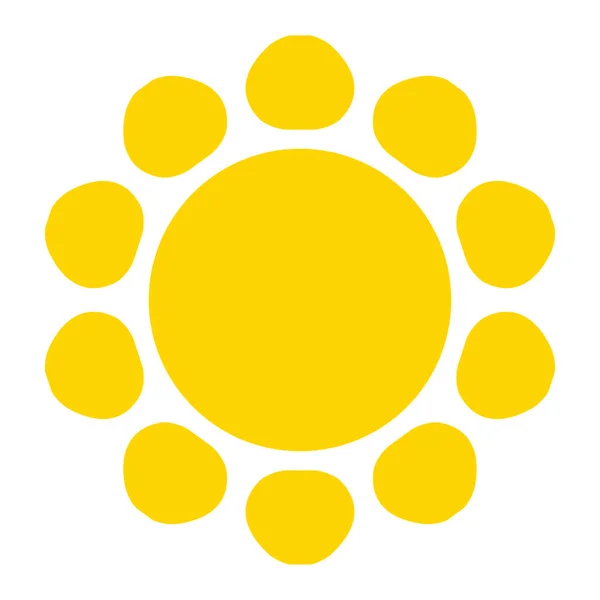 Сонце Літня Кліп Арт Значок Символ — стоковий вектор