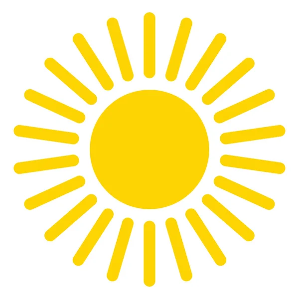 Солнце Икона Летнего Видео Арта Символ — стоковый вектор