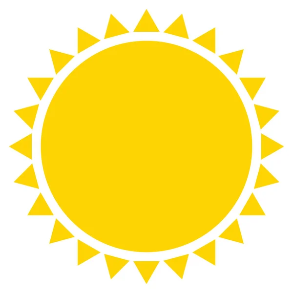 Sun Summer Clip Art Icon Symbol — Archivo Imágenes Vectoriales