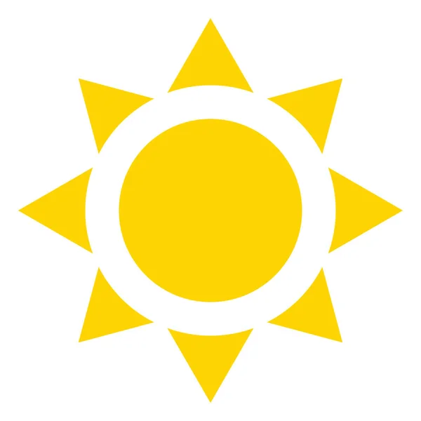 Sun Summer Clip Art Icon Symbol — Stock vektor
