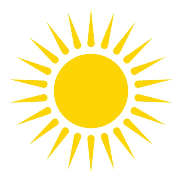 Slunce Letní Klip Art Ikona Symbol — Stockový vektor