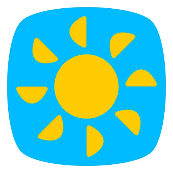 Sun Summer Clip Art Icon Symbol — ストックベクタ