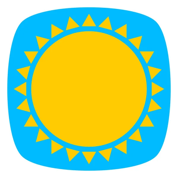 Sun Summer Clip Art Icon Symbol — ストックベクタ