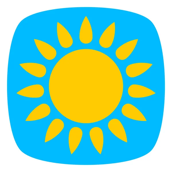 Sun Summer Clip Art Icon Symbol — ストックベクタ