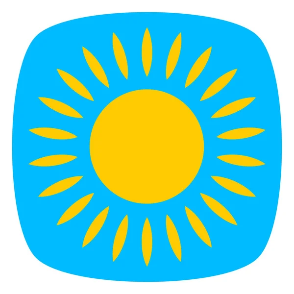 Sun Summer Clip Art Icon Symbol — ストックベクタ