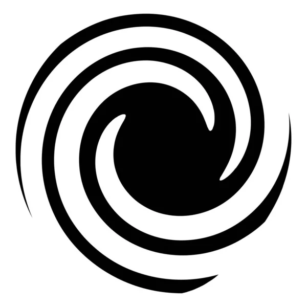 Спіральний Вихор Спіральний Елемент Форма Вітру Векторні Ілюстрації — стоковий вектор