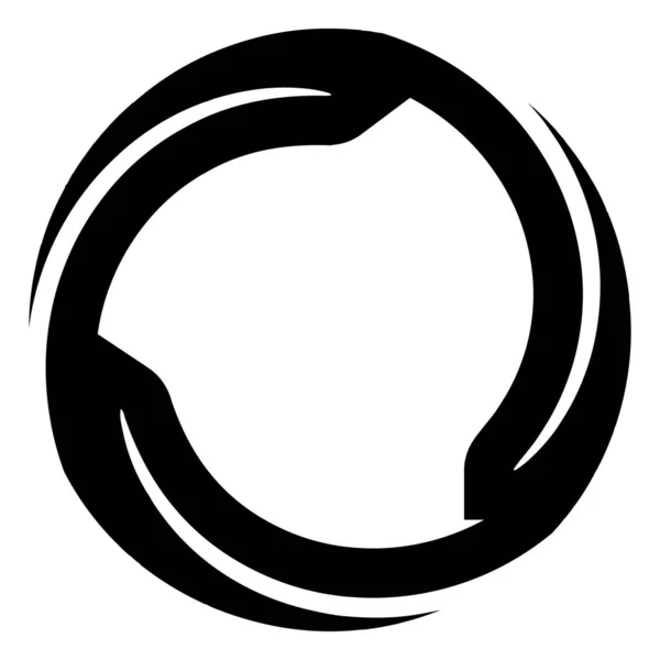 Spiral Swirl Helix Element Whirlwind Shape Vector Illustration — Vector de stock