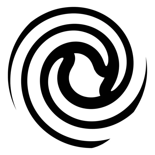 Espiral Redemoinho Elemento Helicoidal Forma Redemoinho Ilustração Vetorial — Vetor de Stock