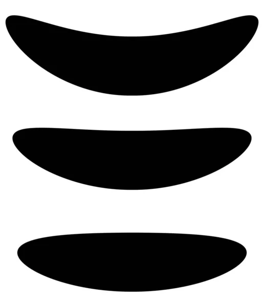 Eenvoudige Abstracte Vervormde Vervormde Geometrische Vormen — Stockvector