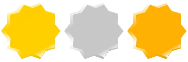 Проста Золота Срібна Бронзова Медаль Банер Гудзики Стокова Векторна Ілюстрація — стоковий вектор