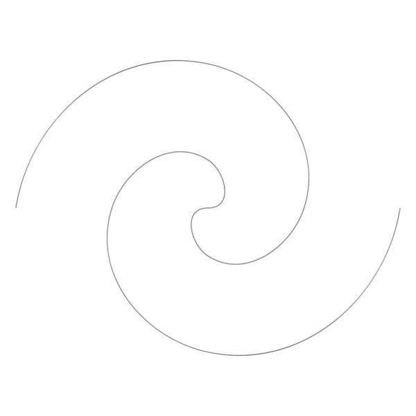 Espiral Redemoinho Twirl Elemento Forma Ilustração Vetorial —  Vetores de Stock