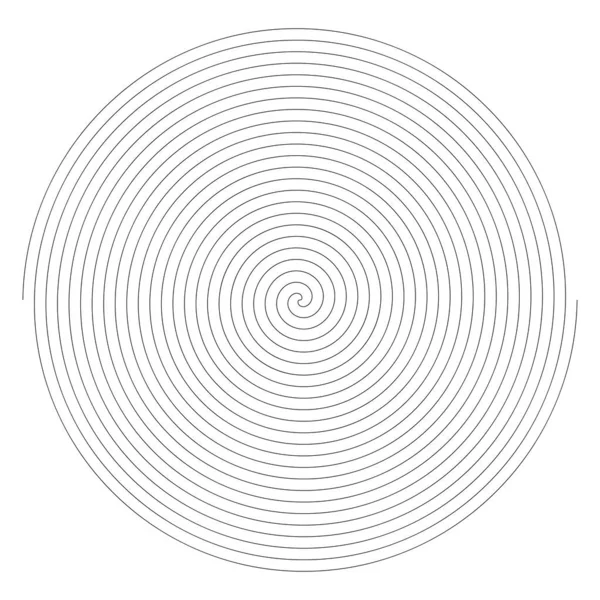 Espiral Remolino Giro Forma Elemento Vector Ilustración — Archivo Imágenes Vectoriales