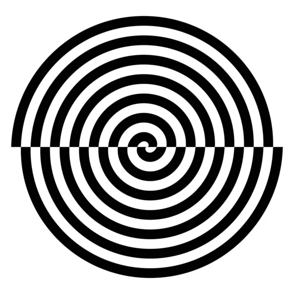 Spiral Swirl Twirl Shape Element Vector Illustration — Vector de stock