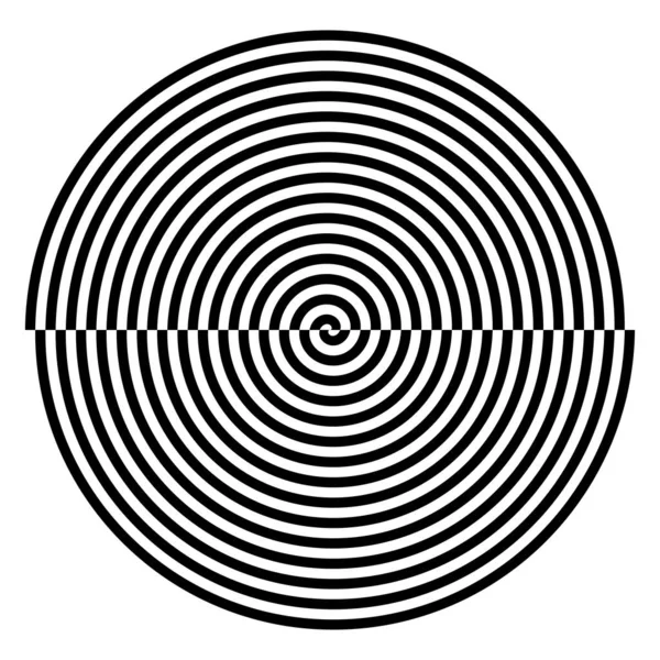 Espiral Remolino Giro Forma Elemento Vector Ilustración — Vector de stock