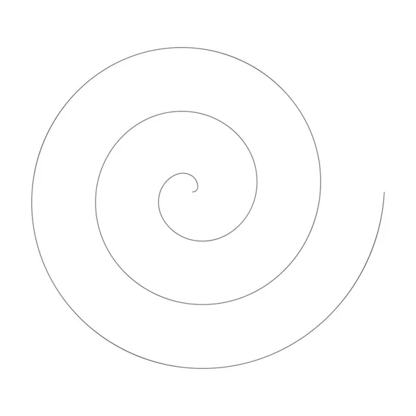 Spiral Swirl Twirl Shape Element Vector Illustration — Image vectorielle